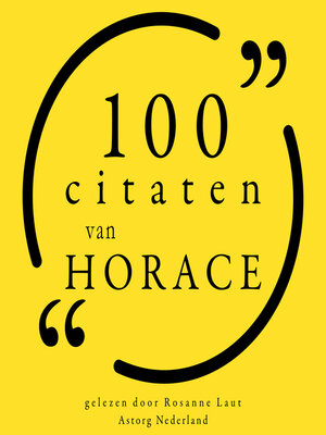 cover image of 100 citaten van Horace